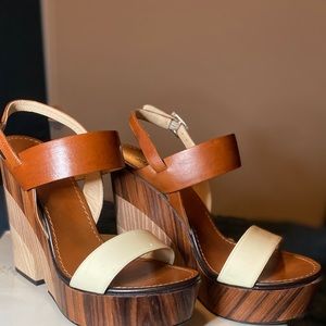 Jimmy Choo notion platform tricolor heels size 39